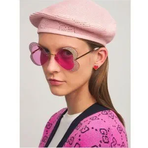 Gucci | Accessories | Gucci Beret Crochet Perforated Hat  display picture 3